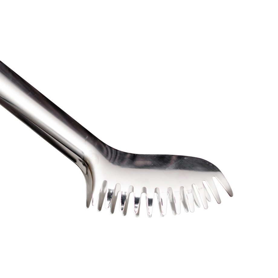 Щипці кухонні металеві 23×4 (см) кулінарні щипці для м&apos;яса, риби, гриля кухарські щипці Сріблястий HP-8-65