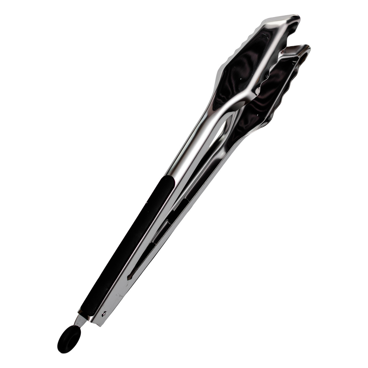 Щипці кухонні металеві 34×4.5 (см) кулінарні щипці для м'яса, риби, гриля кухарські щипці HP-8-66