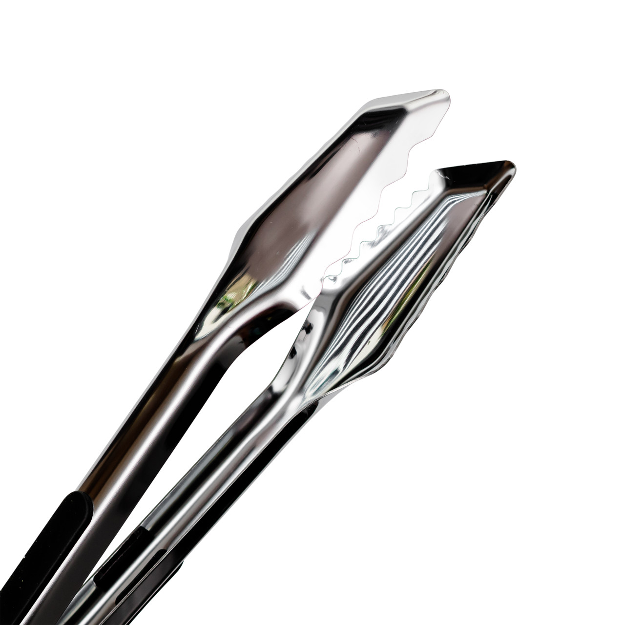 Щипці кухонні металеві 34×4.5 (см) кулінарні щипці для м'яса, риби, гриля кухарські щипці HP-8-66