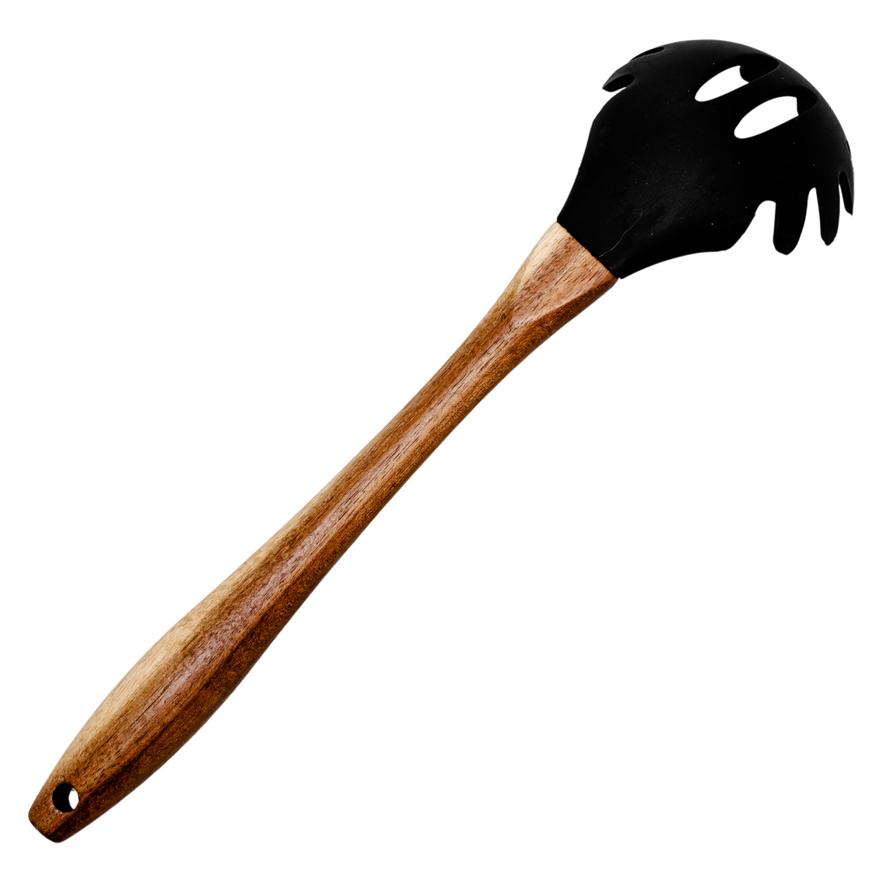 Силіконова ложка для спагетті з дерев&apos;яною ручкою 30 (см) ложка для макаронів, пасти лопатка для спагетті HP-8-57