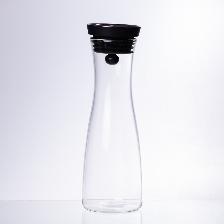 Скляний графин з кришкою 1 л для води, соку, лимонаду HP-19-42