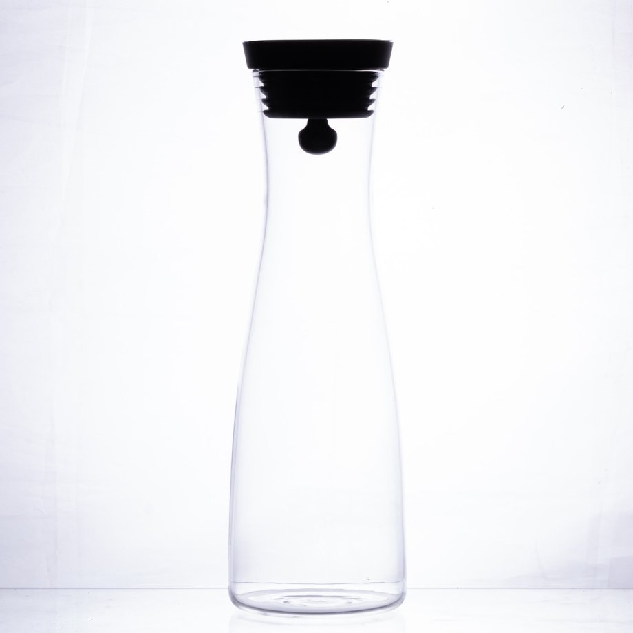 Скляний графин з кришкою 1.2 (л) для води, соку, лимонаду HP-19-43