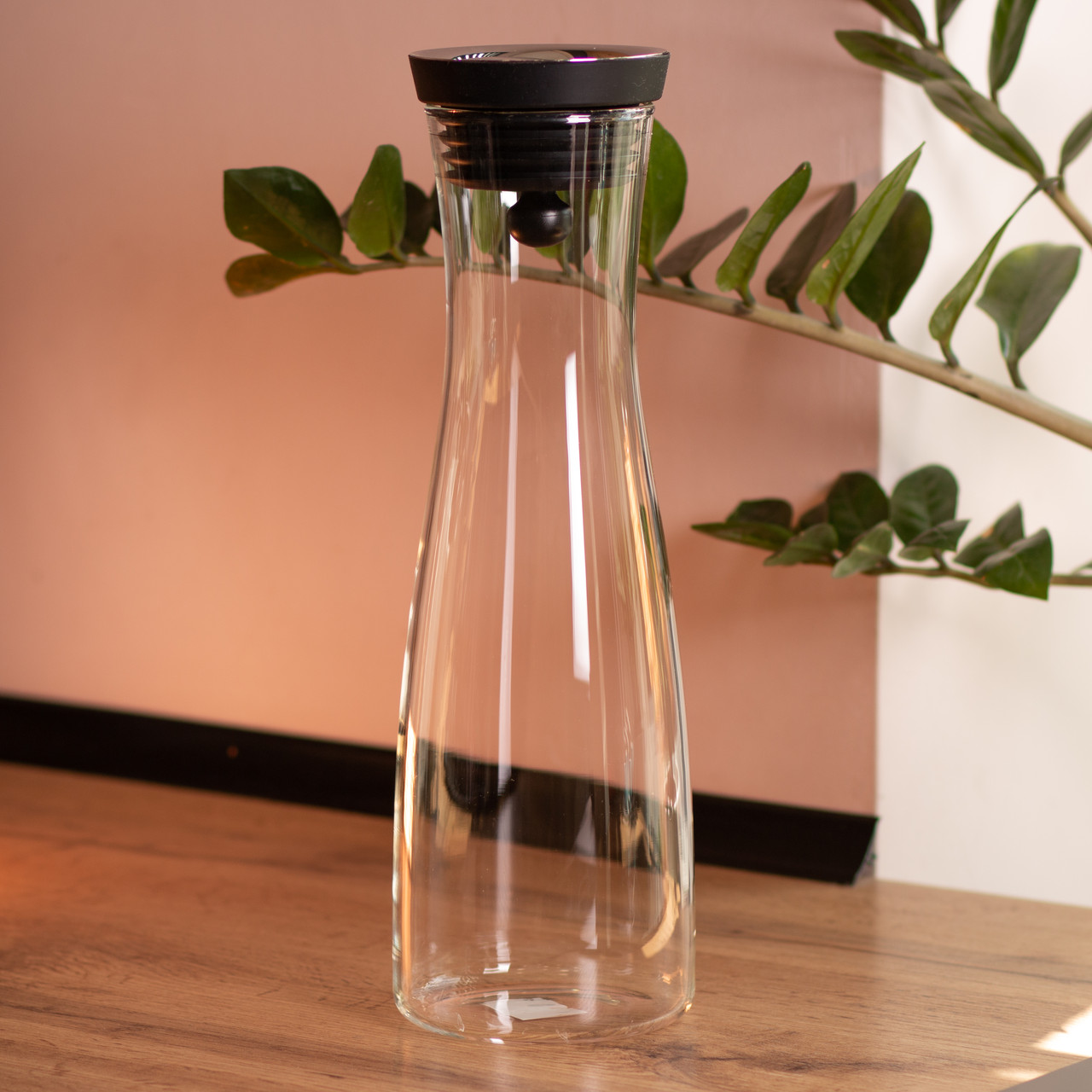 Скляний графин з кришкою 1.2 (л) для води, соку, лимонаду HP-19-43