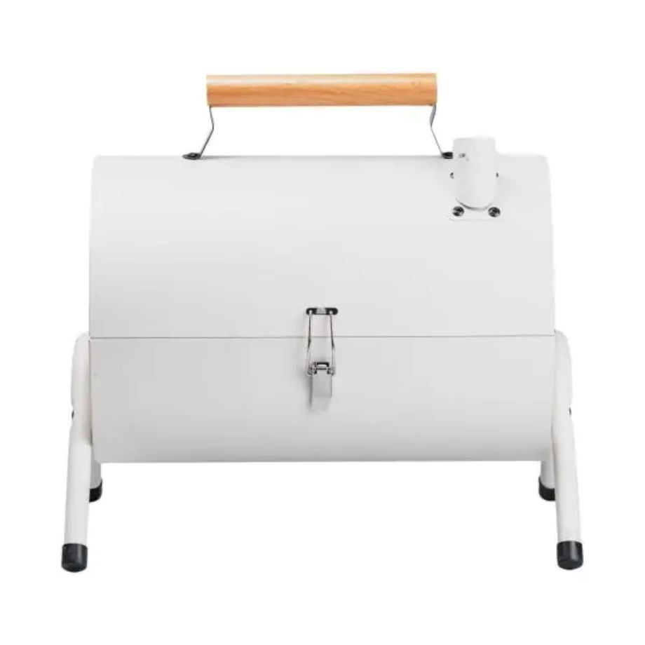 Мангал вугільний двосторонній 38×28×40 см з решіткою білий HP452GBE