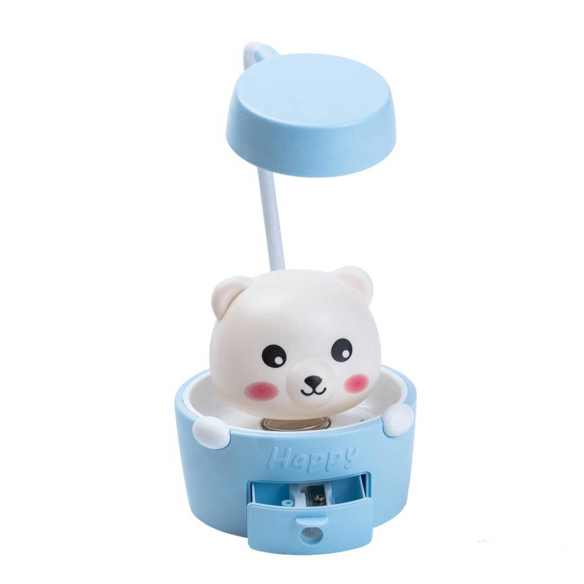 Дитяча настільна лампа висота 27 см світильник з точилкою для олівців HP12268B