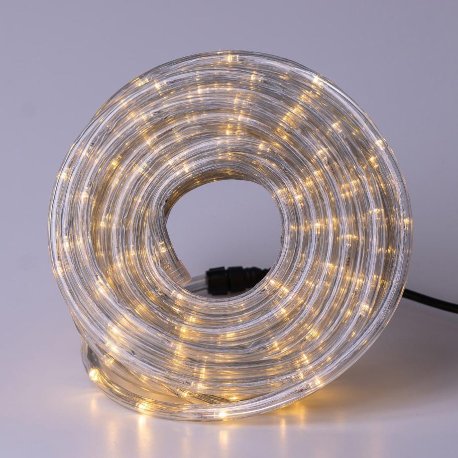 Гірлянда вулична стрічка світлодіодна Дюралайт 240 LED 7м морозостійка прозорий дріт Жовтий DR10МY