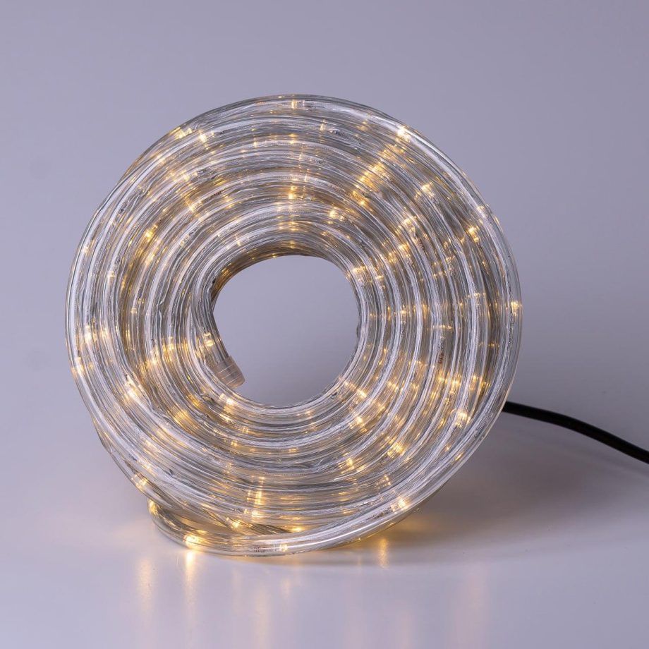 Гірлянда вулична стрічка світлодіодна Дюралайт 240 LED 7м морозостійка прозорий дріт Жовтий DR10МY