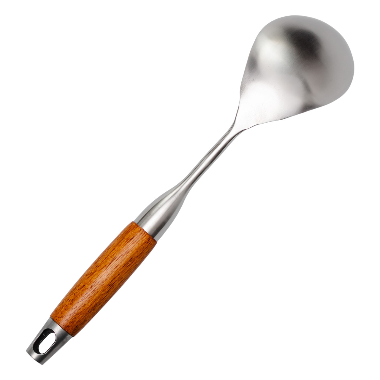 Ложка для рису 32,5 (см) з нержавіючої сталі з дерев'яною ручкою HP-8-42