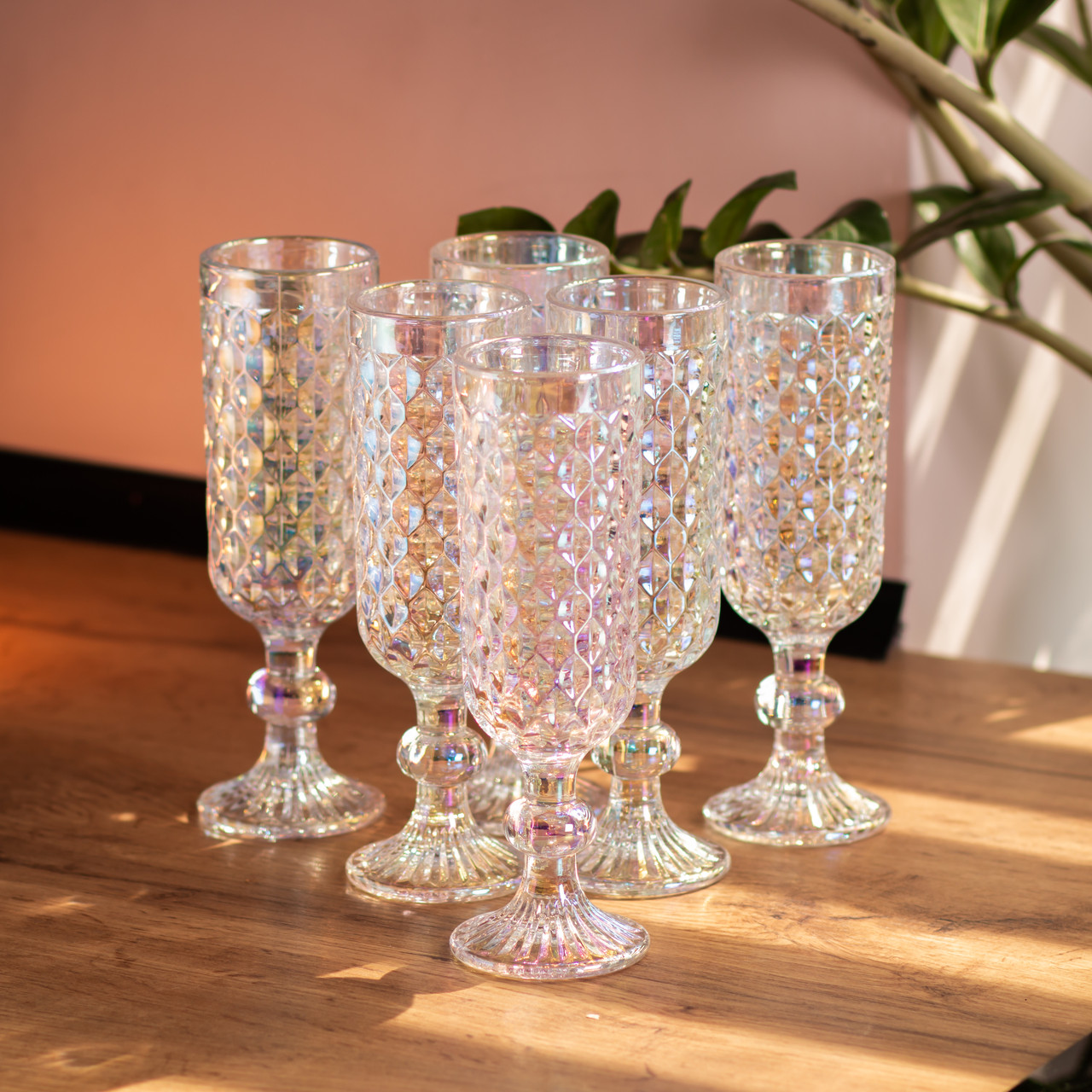 Набір келихів для шампанського 6 штук по 160 (мл) Хамелеон HP-19-109