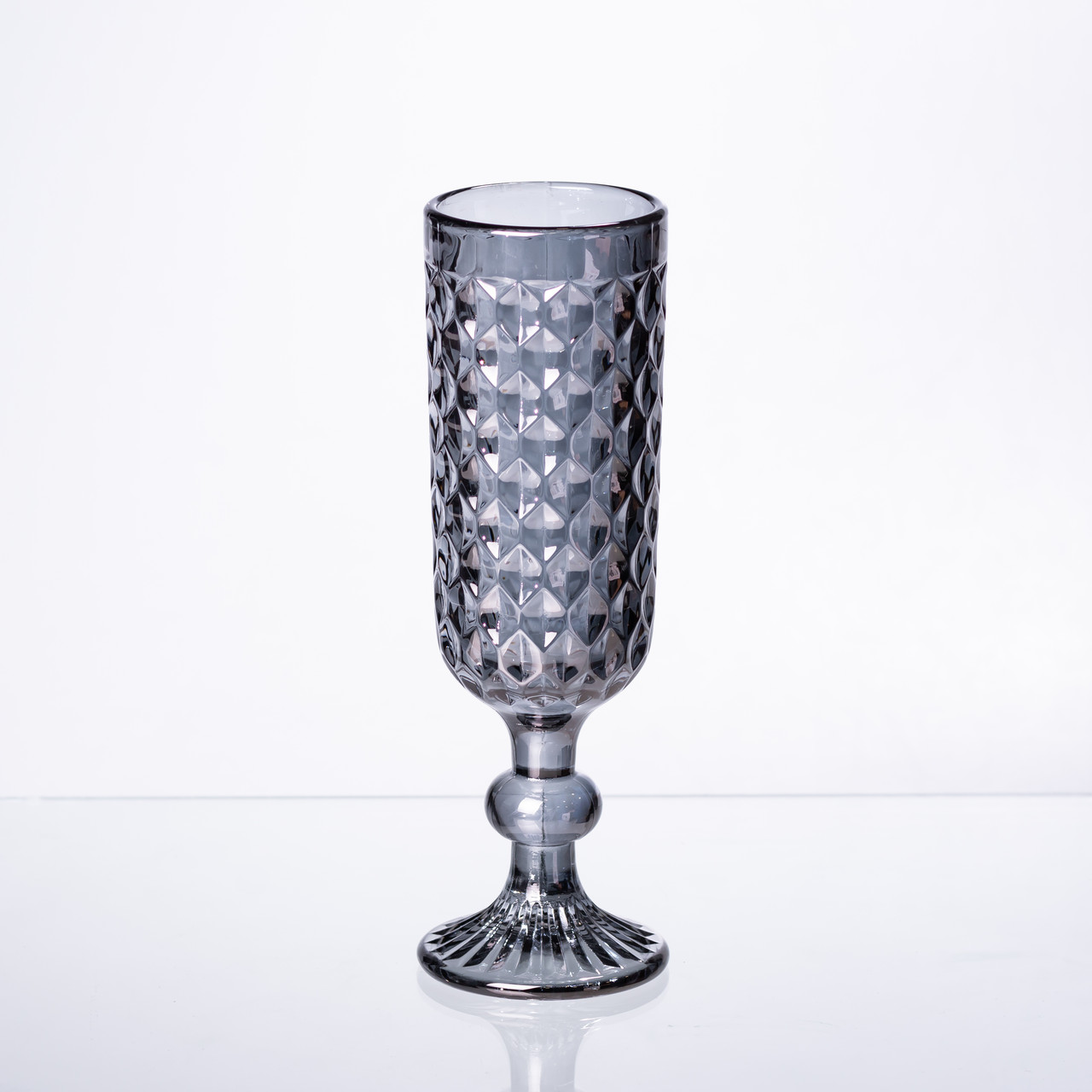 Набір келихів для шампанського 6 штук по 160 (мл) Сірий HP-19-115