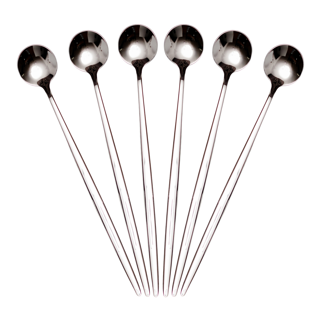 Набір десертних ложок 6 штук нержавіючої сталі 20.5 (см) Срібло HP-8-32