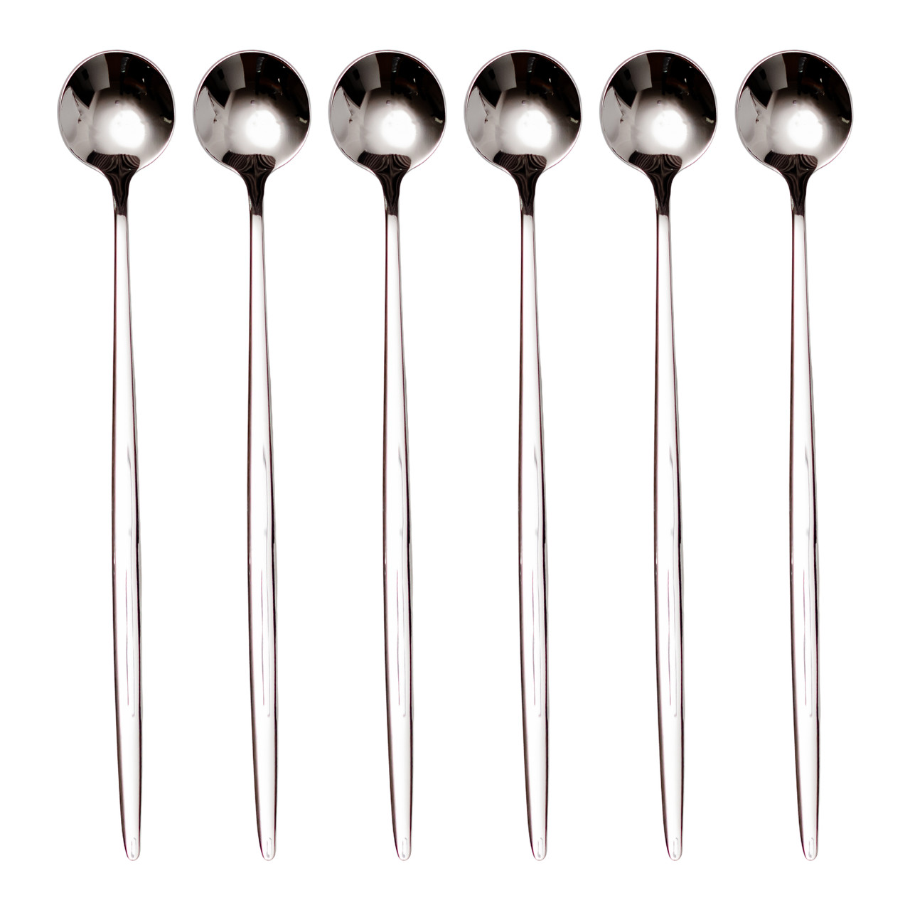 Набір десертних ложок 6 штук нержавіючої сталі 20.5 (см) Срібло HP-8-32