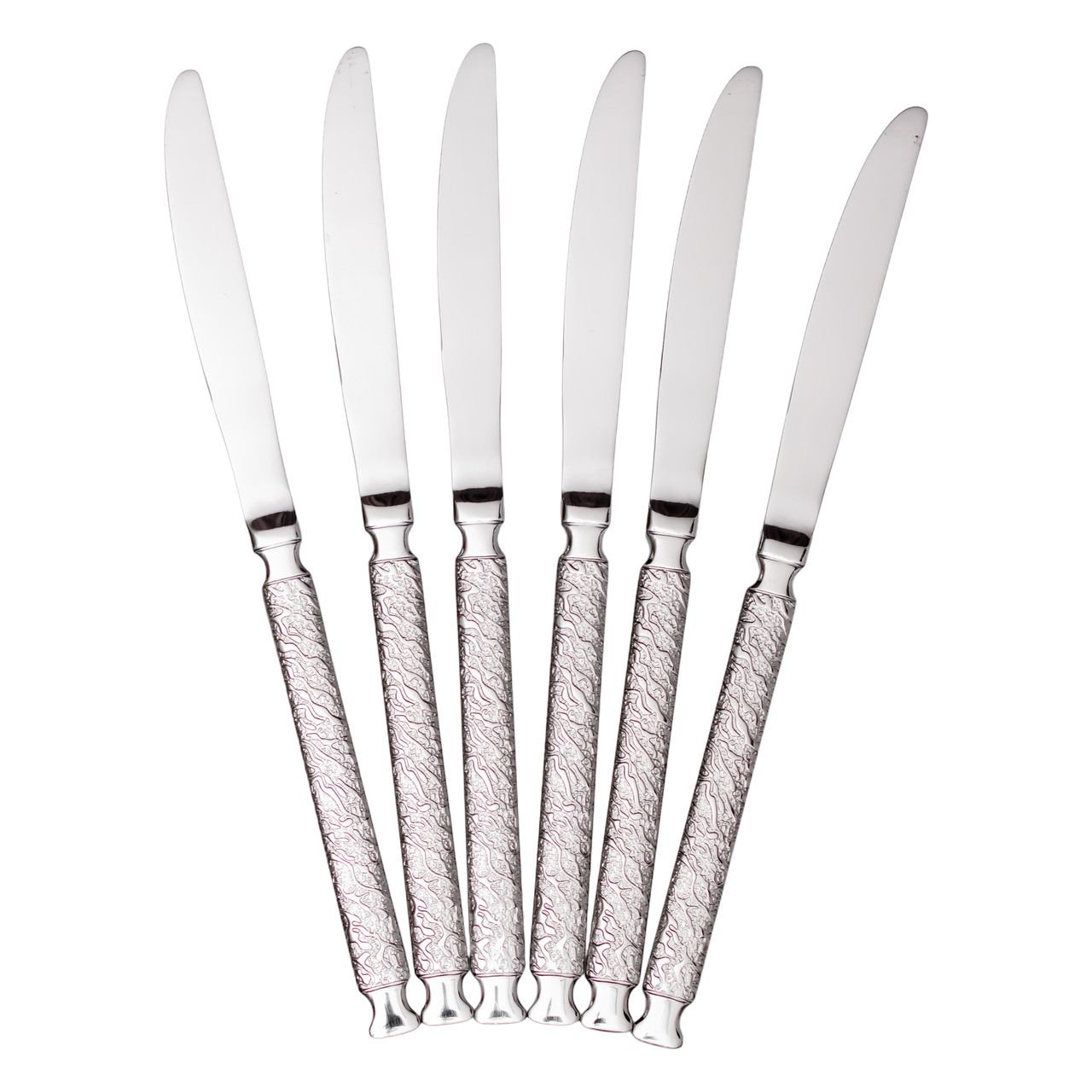 Набір столових ножів 6 (шт)  з нержавіючої сталі 23 (см) Срібло HP-8-37