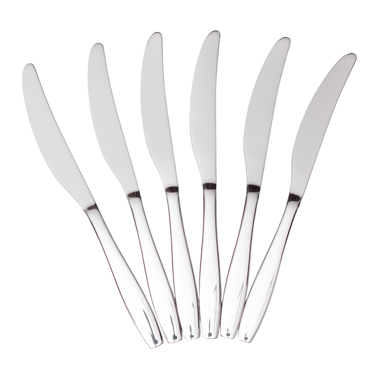 Набір столових ножів 6 штук з нержавіючої сталі 23.5 (см) Срібло HP-8-21