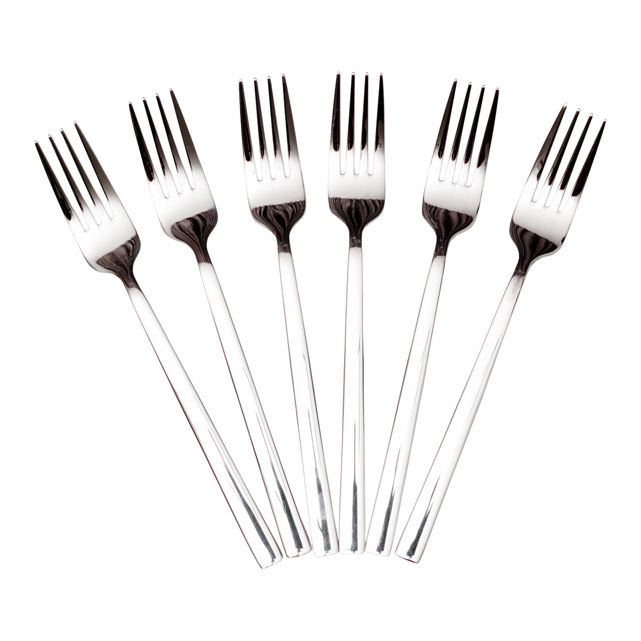Набір столових виделок 6 штук з нержавіючої сталі 20.5 (см) Срібло HP-8-23