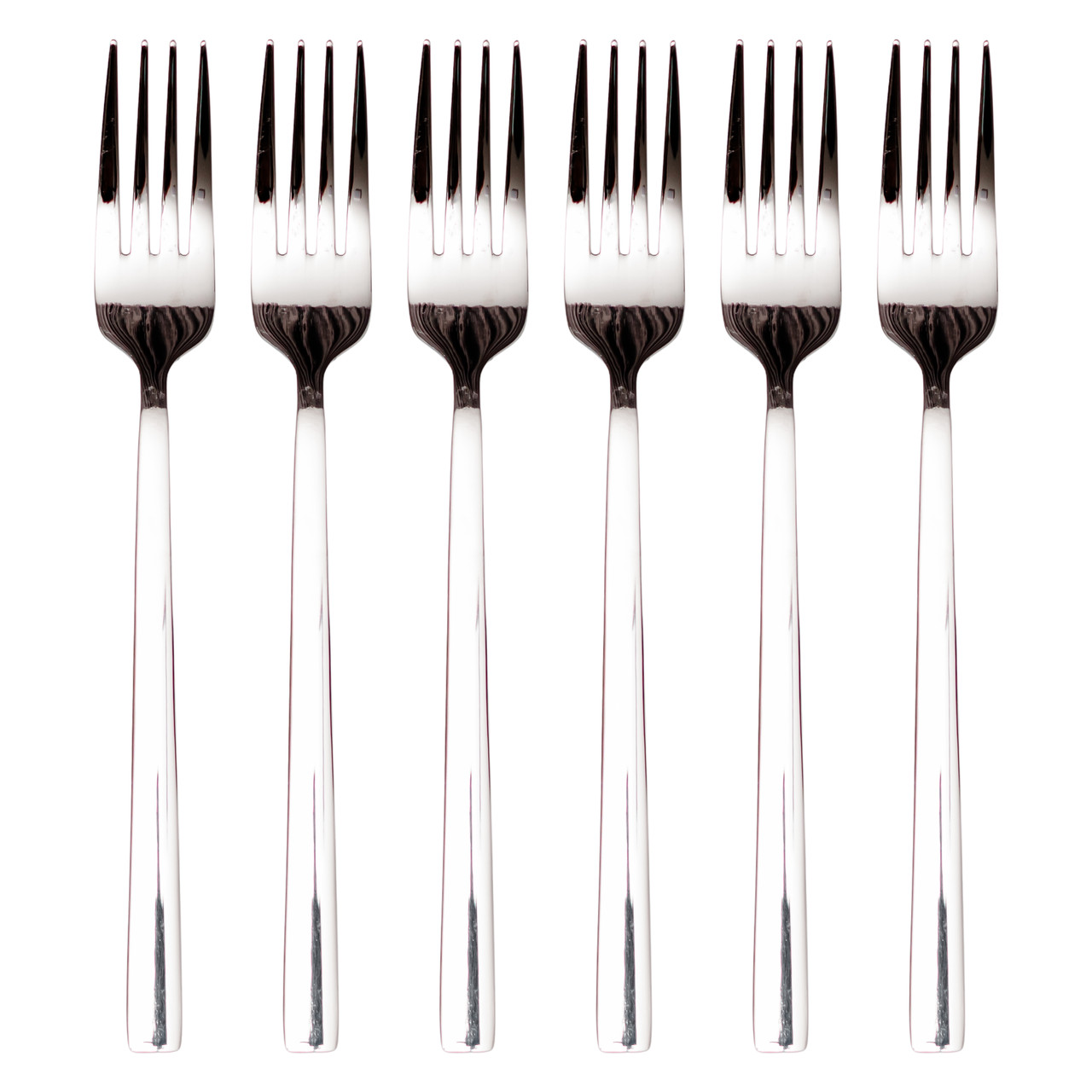 Набір столових виделок 6 штук з нержавіючої сталі 20.5 (см) Срібло HP-8-23