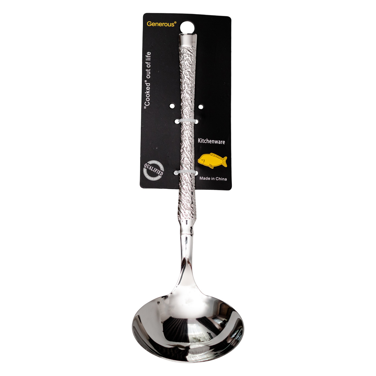 Ополоник сервірувальний 24 (см) половник з нержавіючої сталі з ручкою для супу, бульйону HP-8-49