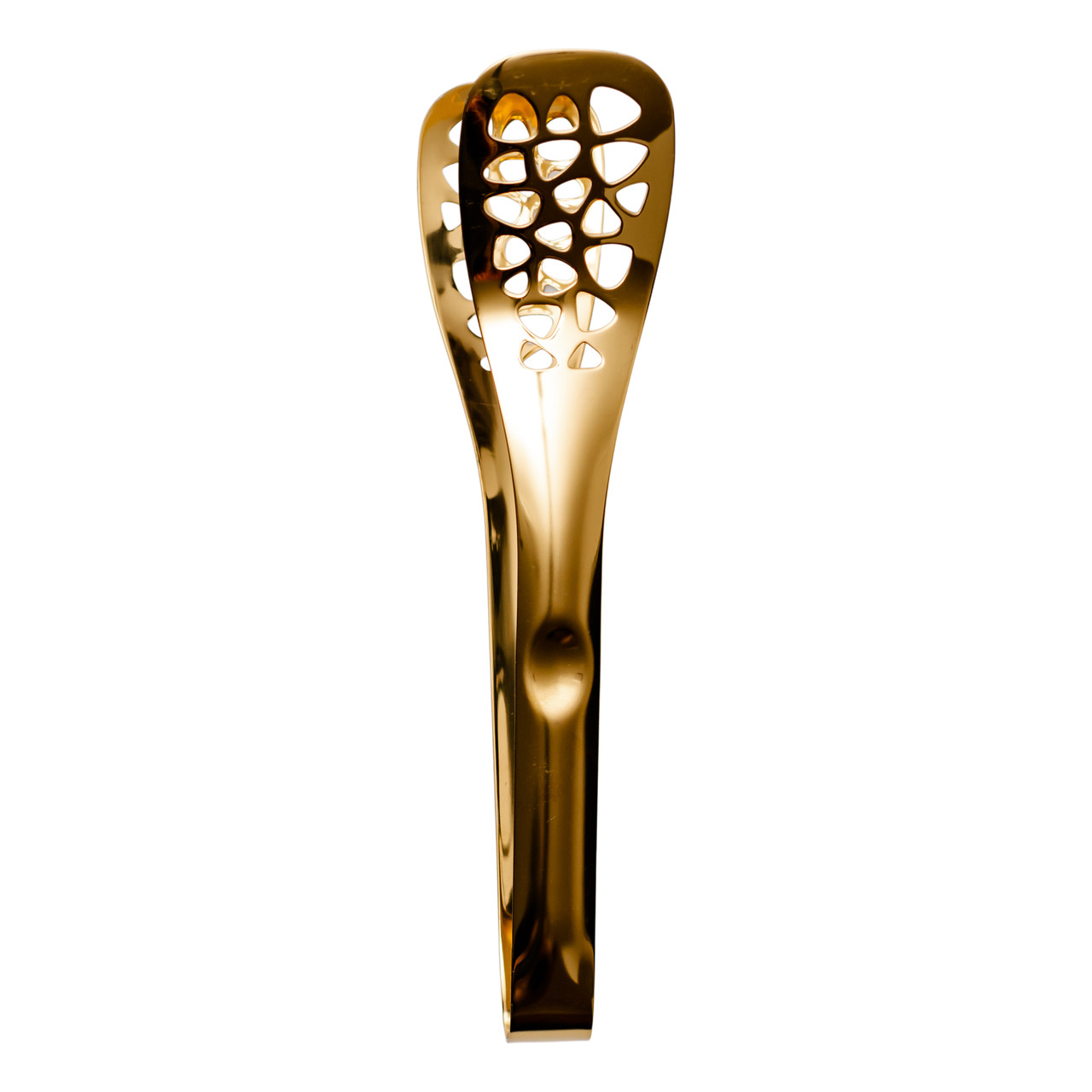 Щипці кухонні металеві 25×5 (см) кулінарні щипці для м'яса, риби, гриля кухарські щипці Золотистий HP-8-64