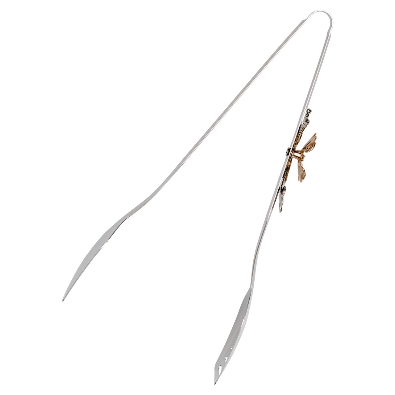 Щипці кухонні металеві 29×5 (см) кулінарні щипці для м'яса, риби, гриля кухарські щипці для Сріблястий HP-8-63