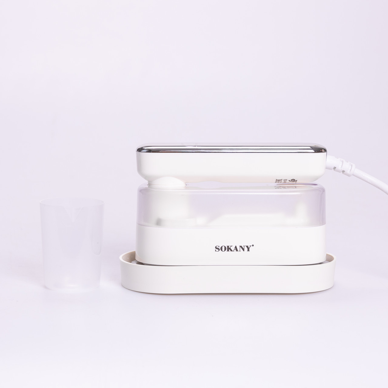Дорожня праска з парогенератором Sokany 1200 Вт Білий SK-11045
