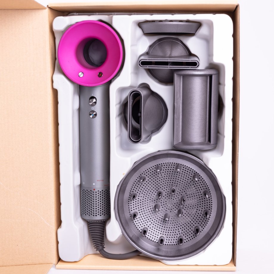 Фен стайлер для волосся 5 в 1 Supersonic Premium 1600Вт 5 насадок 3 режими швидкості з іонізацією Рожевий PH770P