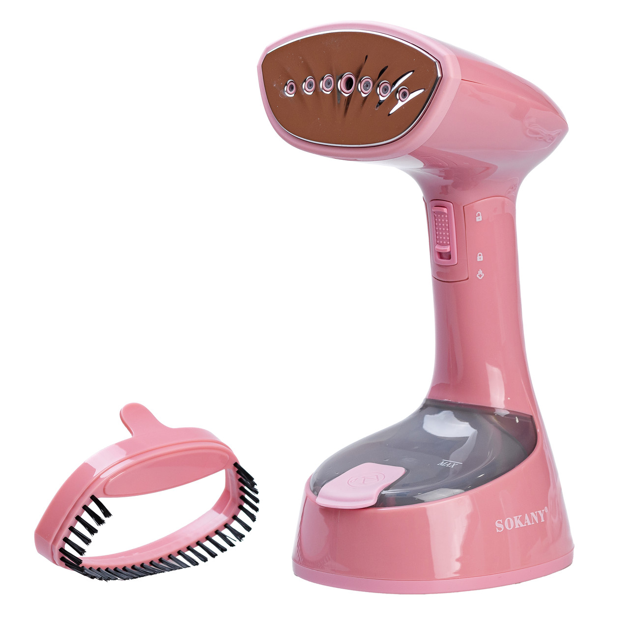 Паровий відпарювач для одягу вертикальний зі щіткою SOKANY парогенератор домашній для прасування 1300 Вт Lugi