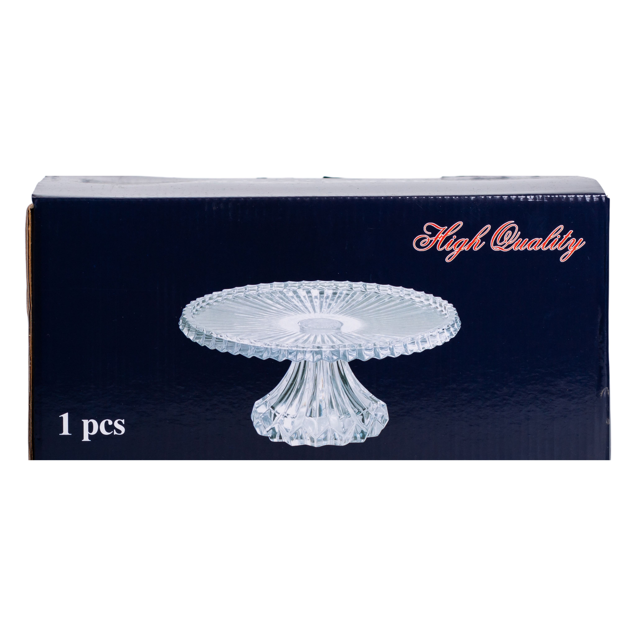 Тортівниця на ніжці 25 см скляна HP-19-138