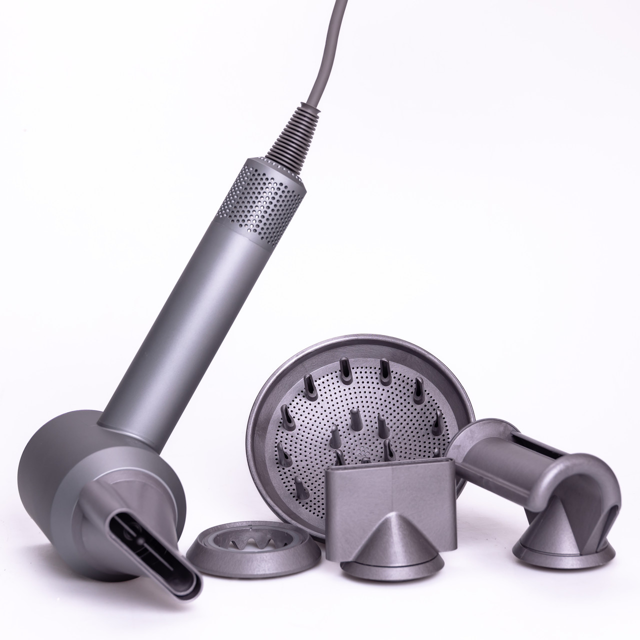 Фен стайлер для волосся 5 в 1 Supersonic Premium 1600 Вт 5 насадок 3 режими швидкості Фіолетовий PH770V