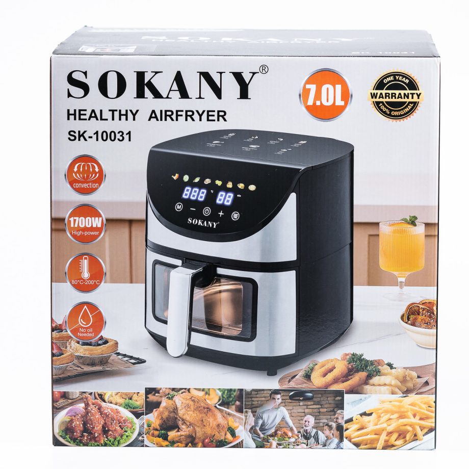 Аерогриль-фритюрниця Sokany на 7 літрів 1800 Вт SK-10031