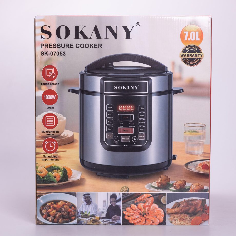 Мультиварка електрична Sokany з чашею на 7 л і антипригарним покриттям SK-07053