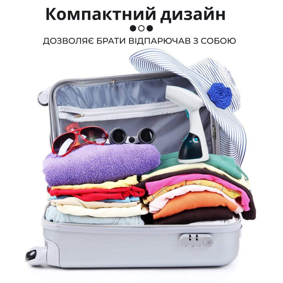 Ручний відпарювач для одягу SOKANY  250 мл  Блакитний Lugi AJ2205BL
