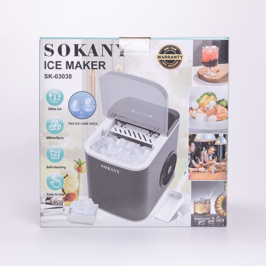 Льодогенератор для дому SOKANY  112 Вт SK-03038