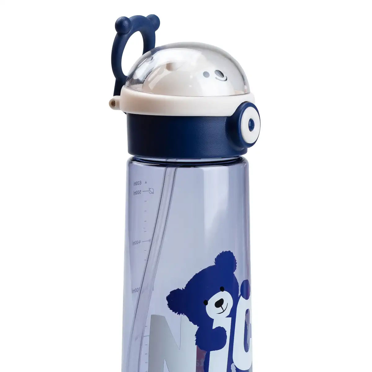 Пляшка для води 620 мл з трубочкою Синя HP17300BL