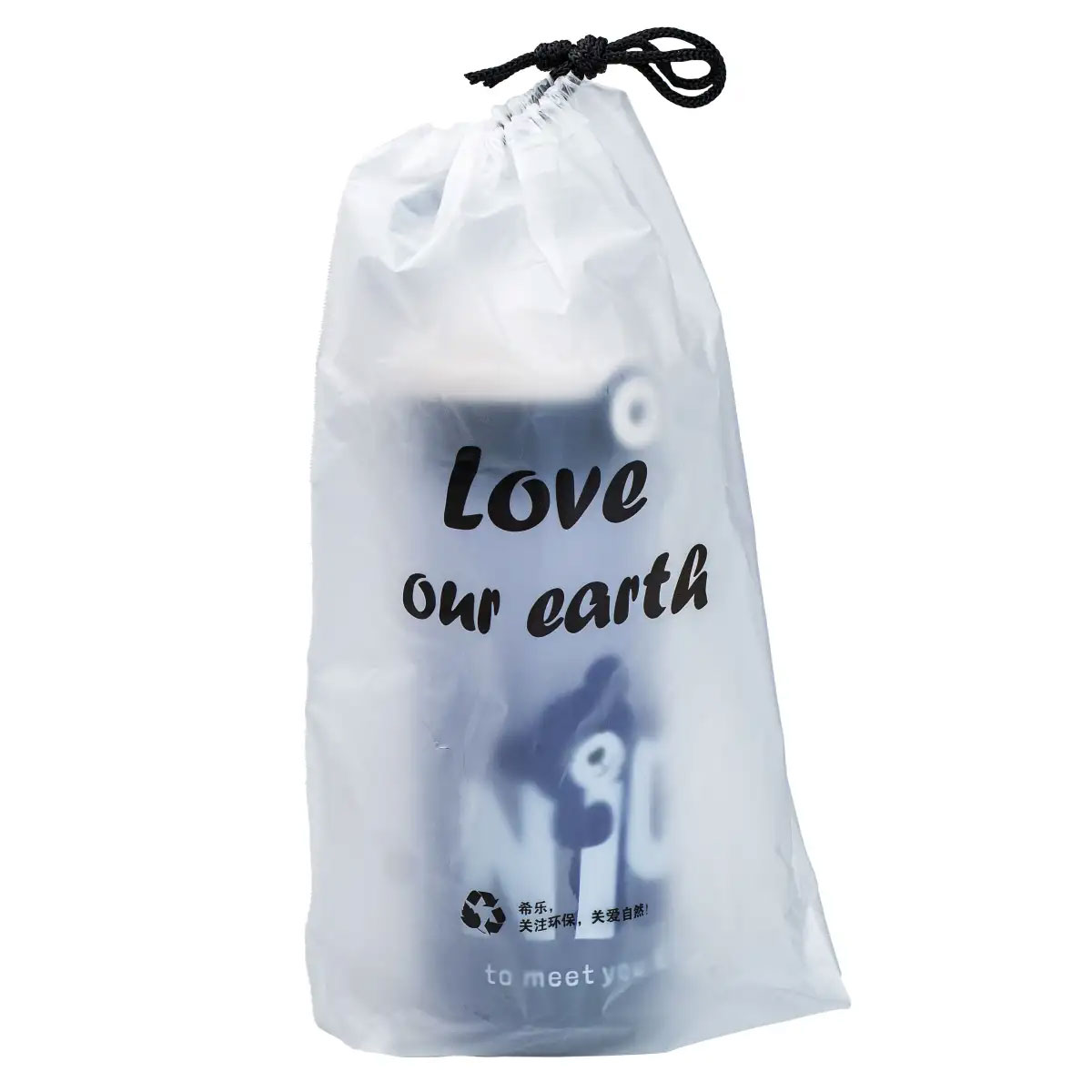 Пляшка для води 620 мл з трубочкою Синя HP17300BL