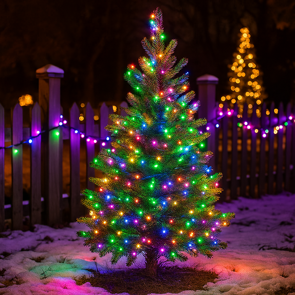 Гірлянда Нитка вулична 30 (м) 300 LED чорний провід Мультиколір CF300L30MBML