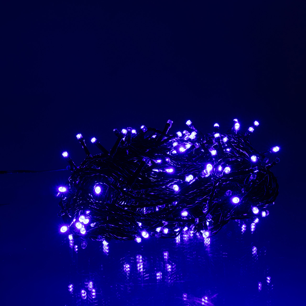 Гірлянда Нитка вулична 30 (м) 300 LED чорний провід Синій CF300L30MBBL