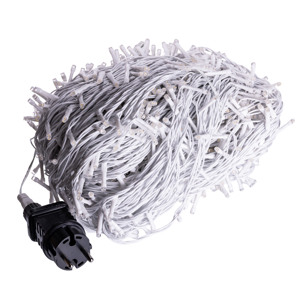Гірлянда Різдвяна фея вулична 100 м 1000 LED білий провід Білий CF1000L100MWW