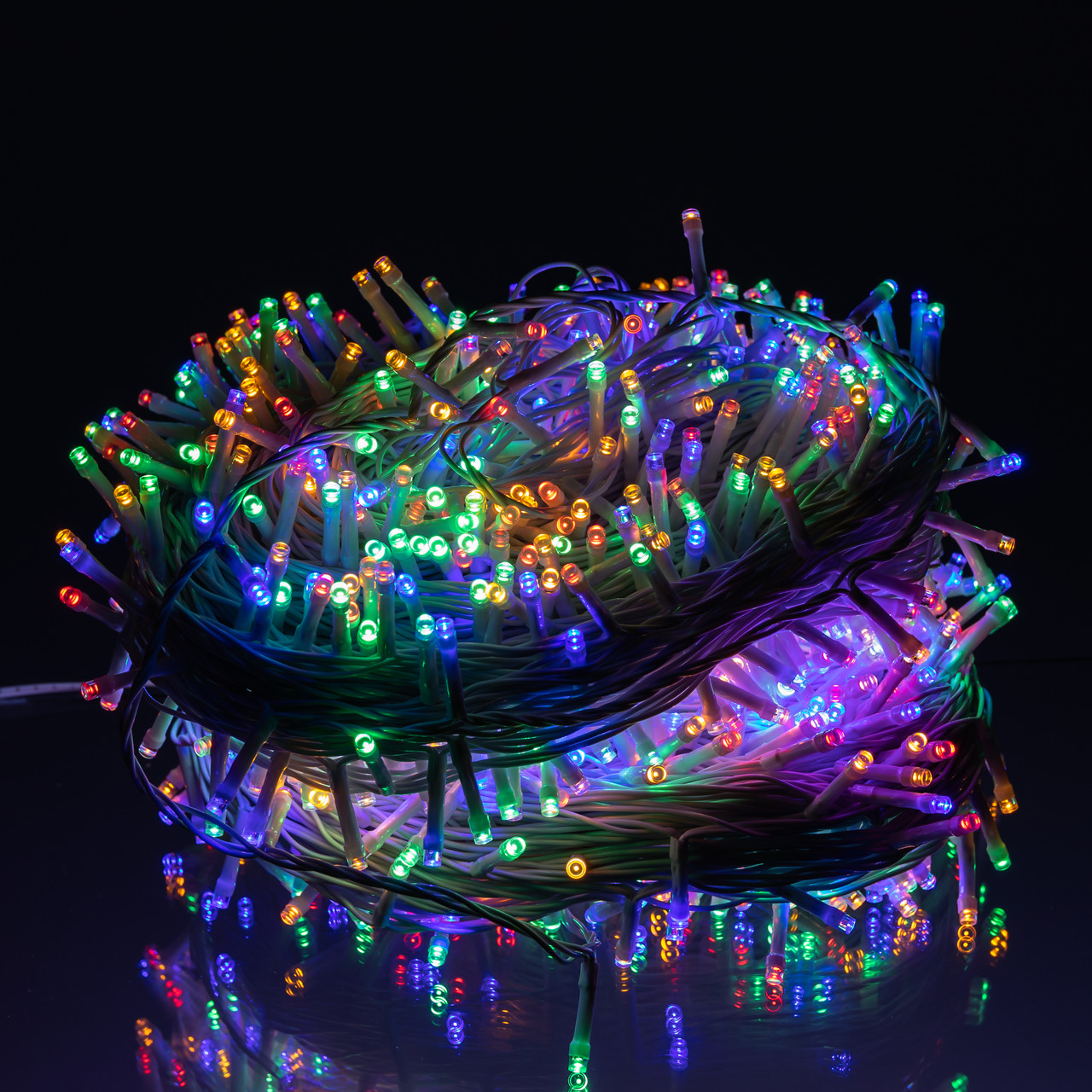 Гірлянда Різдвяна фея вулична 100 м 1000 LED білий провід Мультиколір CF1000L100MWML