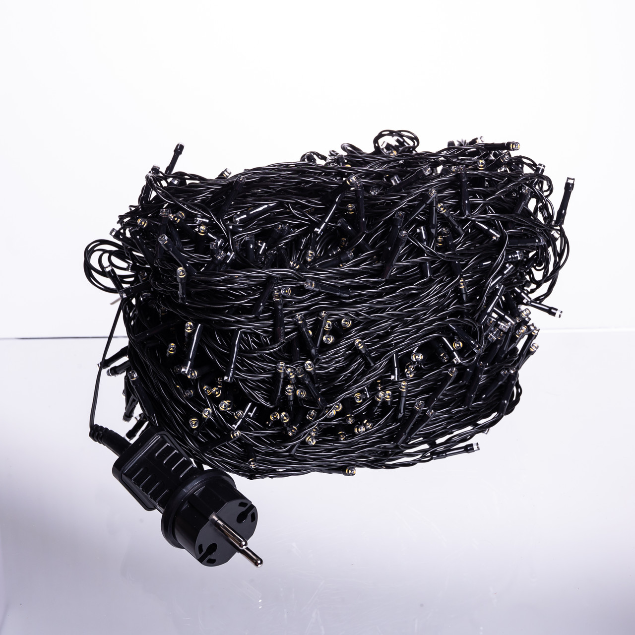 Гірлянда Різдвяна фея вулична 100 (м) 1000 LED чорний провід Жовтий CF1000L100MBY