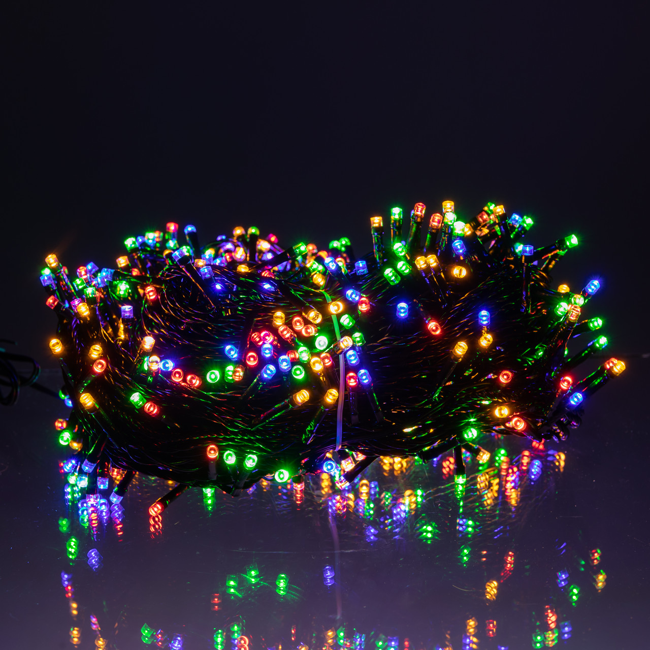 Гірлянда Різдвяна фея вулична 50 (м) 500 LED чорний провід Мультиколір CF500L50MBML