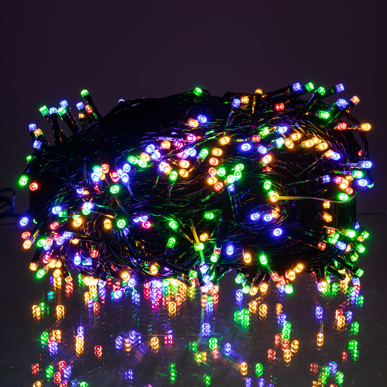 Гірлянда Різдвяна фея вулична 50 (м) 500 LED чорний провід Мультиколір CF500L50MBML