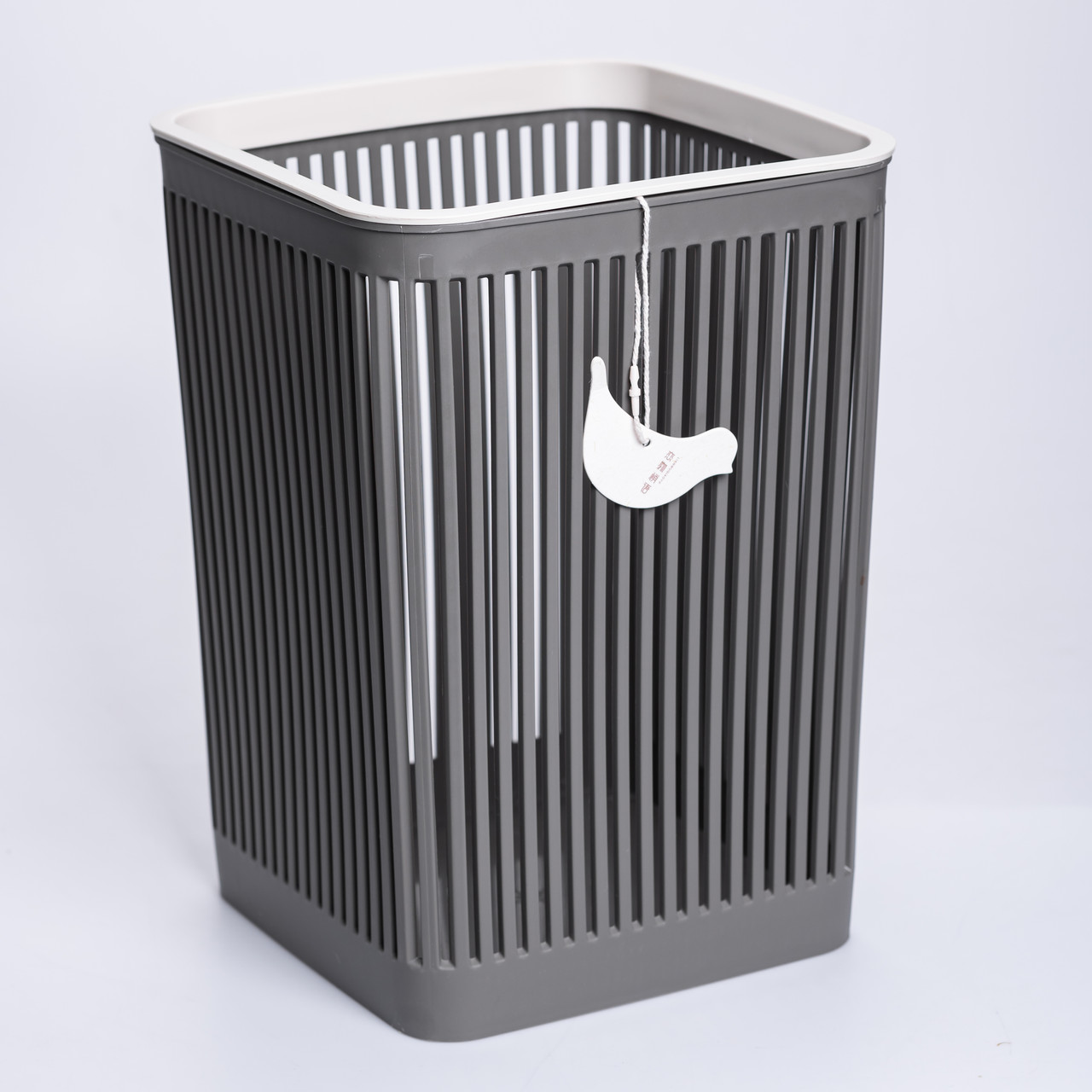 Кошик для сміття пластиковий в офіс для паперу 22×22×30 (см) кошик під сміття 8 (л) відро для сміття Сірий HP-45-9G