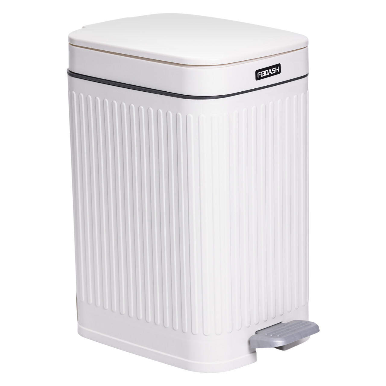 Відро для сміття з педаллю 5л відро для сміття з кришкою і педаллю Білий HP-45-11BE