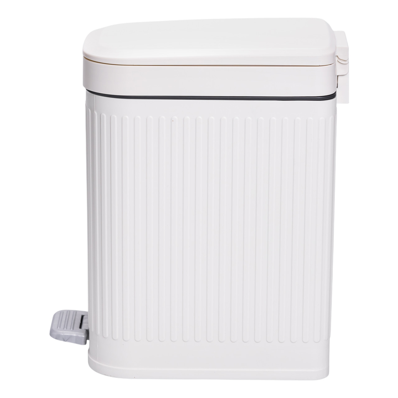 Відро для сміття з педаллю 5л відро для сміття з кришкою і педаллю Білий HP-45-12BE