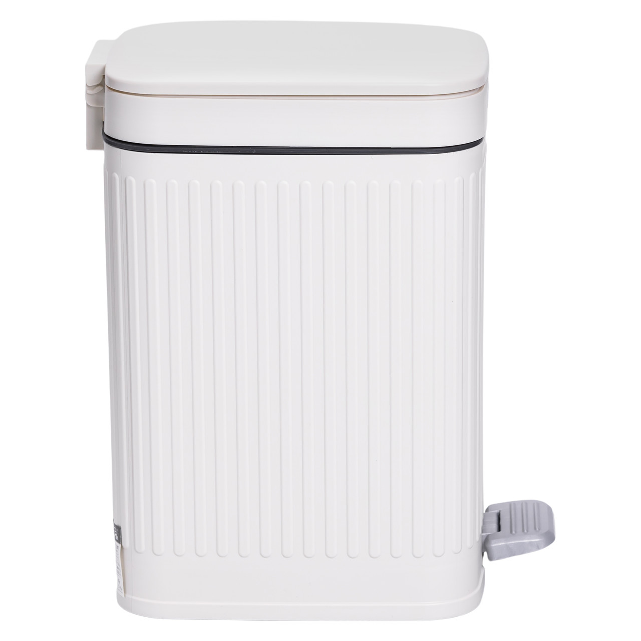 Відро для сміття з педаллю 5л відро для сміття з кришкою і педаллю Білий HP-45-11BE