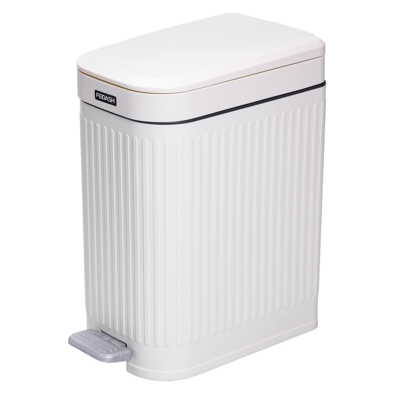 Відро для сміття з педаллю 5л відро для сміття з кришкою і педаллю Білий HP-45-12BE