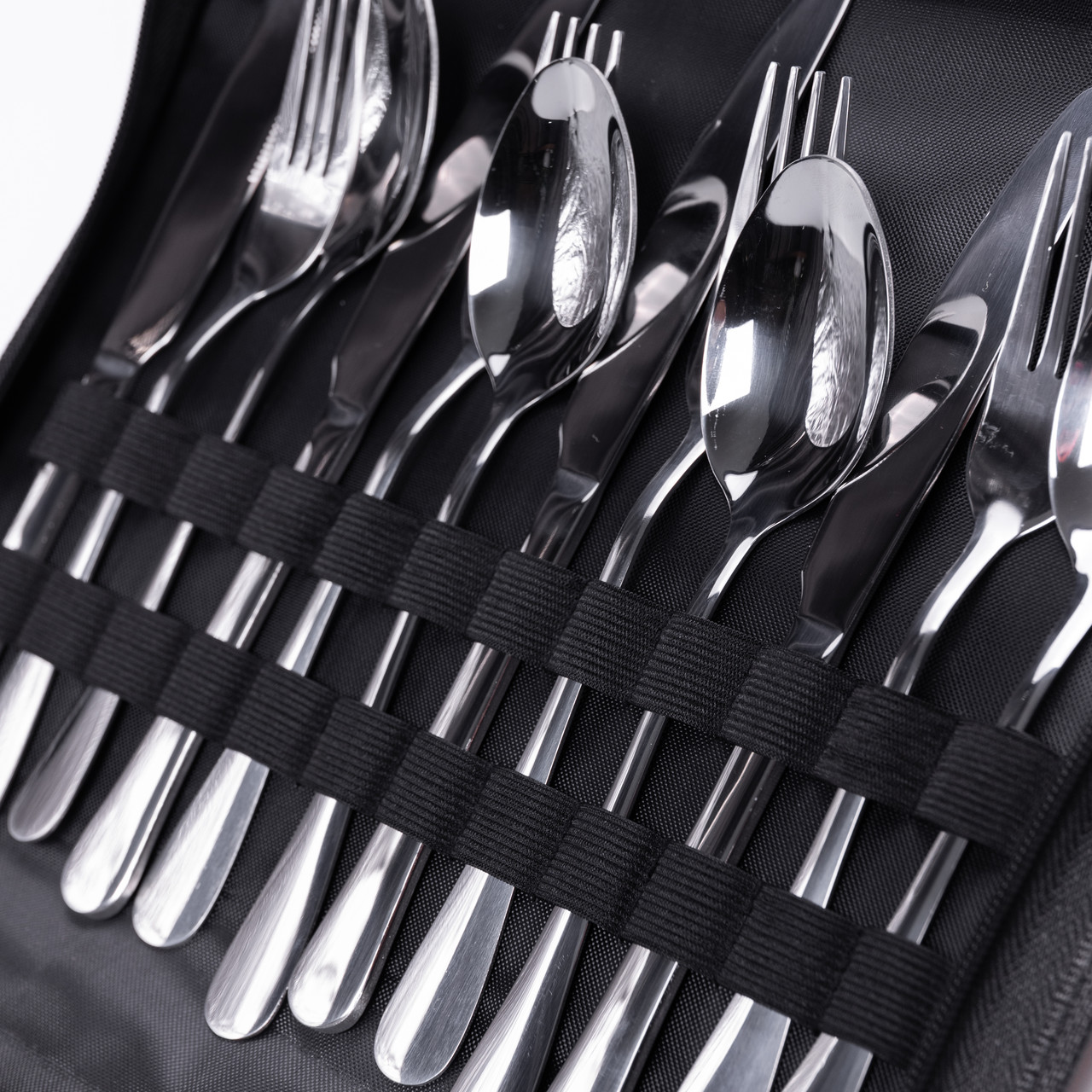 Набір посуду для пікніка на 4 особи 24 предмети Сріблястий HP-21-1