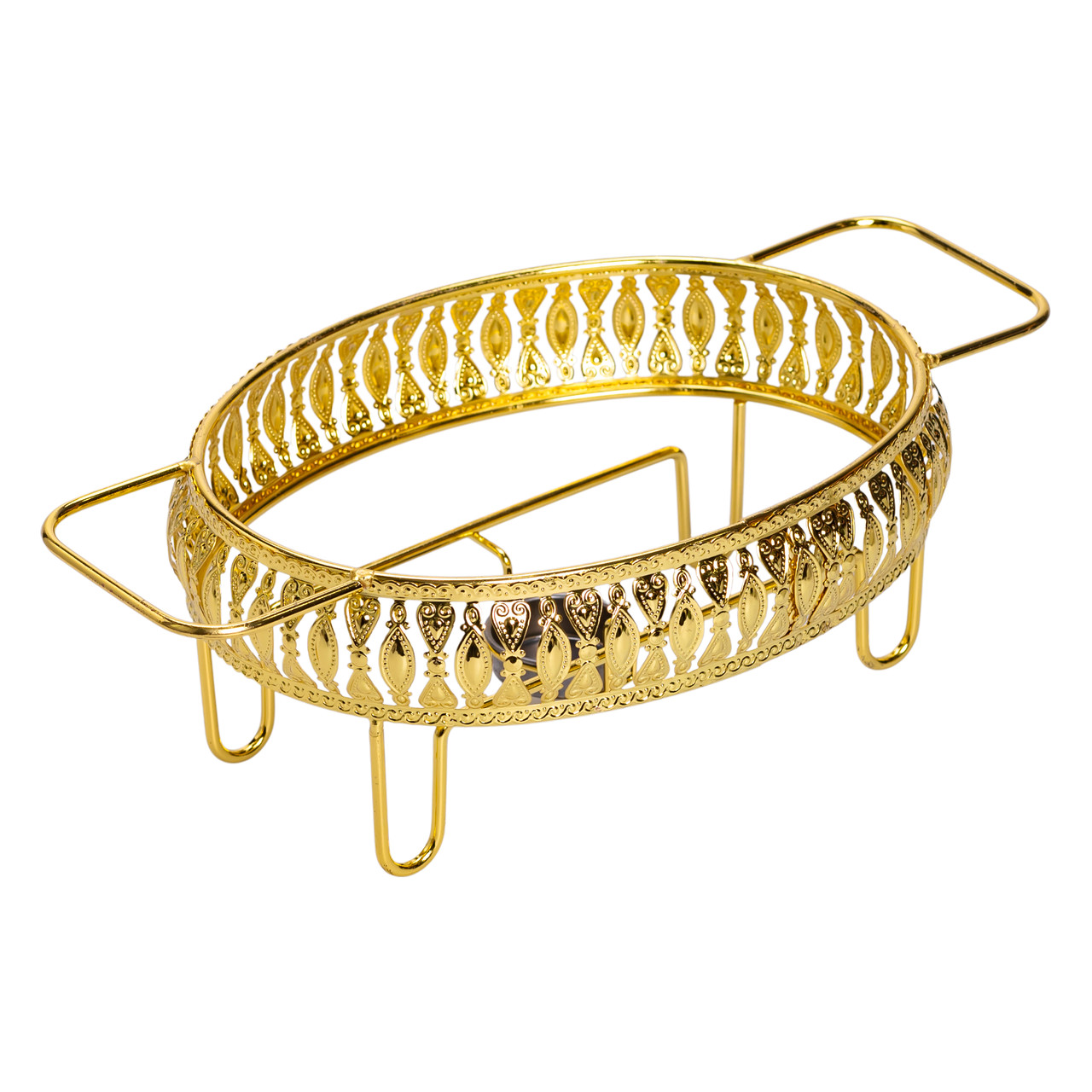 Настільна мармітниця 32×23×14 (см) порцелянова 1.2 (л) на металевій підставці HP-26-8