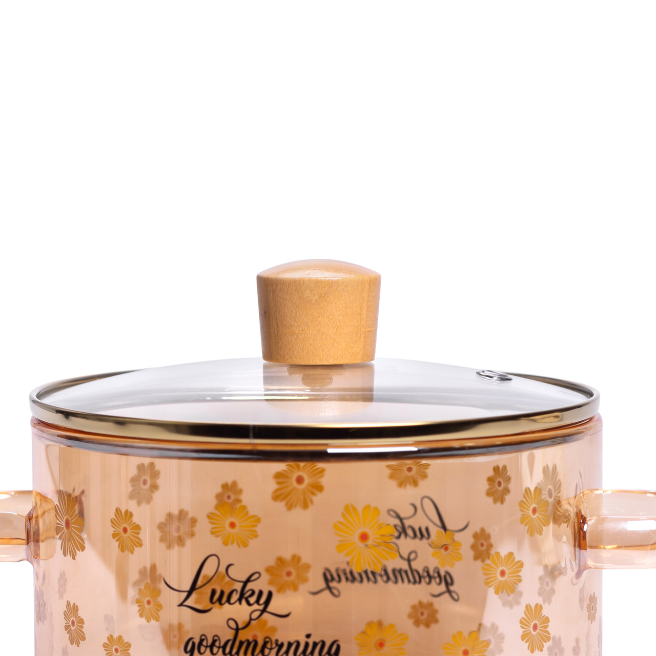 Скляна каструля прозора з кришкою 1.5 (л) жаростійка HP-33-2