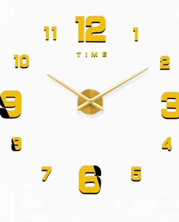 Годинник настінний діаметр 10 см круглий в стилі лофт HP-3Y-1GOLD